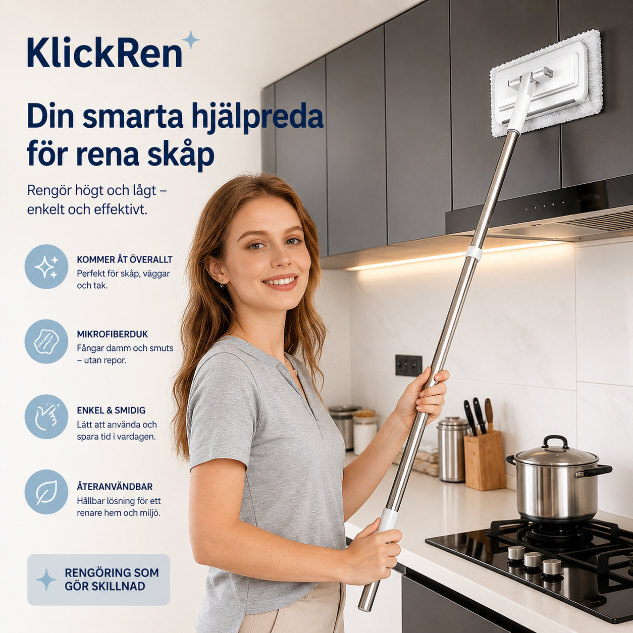 KlickRen - Städa utan att röra smutsen