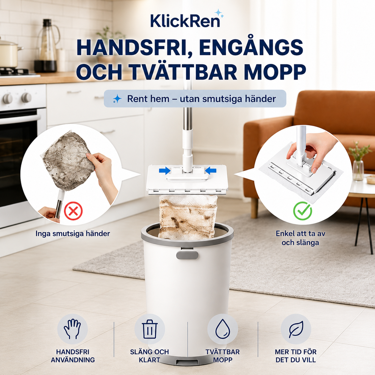 KlickRen - Städa utan att röra smutsen